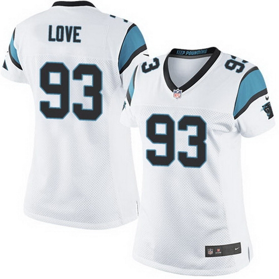 Nike Panthers #93 Jason Trusnik White Team Color Women Stitched NFL Jersey Nike Panthers #93 Jason Trusnik White Team Color Women Stitched NFL Jersey