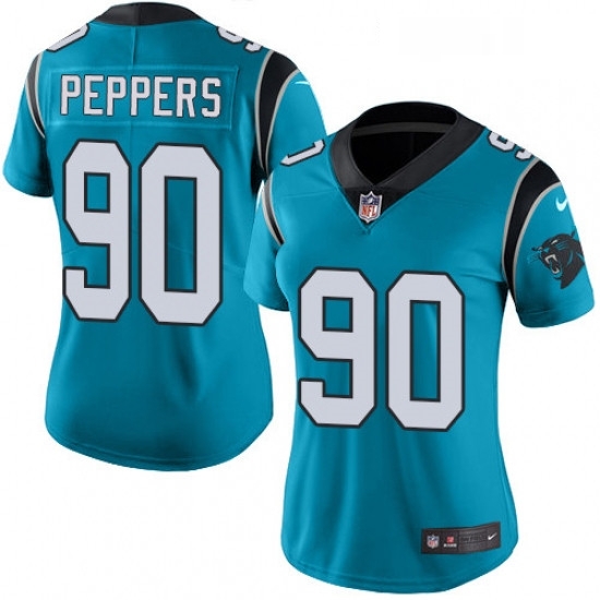 Womens Nike Carolina Panthers 90 Julius Peppers Elite Blue Alternate NFL Jersey Womens Nike Carolina Panthers 90 Julius Peppers Elite Blue Alternate NFL Jersey