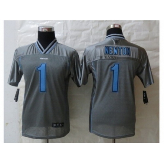 Youth Nike Carolina Panthers #1 Newton Grey Jerseys(Vapor) Youth Nike Carolina Panthers #1 Newton Grey Jerseys(Vapor)