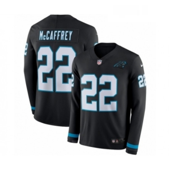 Youth Nike Carolina Panthers 22 Christian McCaffrey Limited Black Therma Long Sleeve NFL Jersey Youth Nike Carolina Panthers 22 Christian McCaffrey Limited Black Therma Long Sleeve NFL Jersey