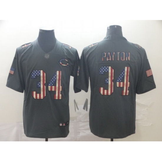 Bears 34 Walter Payton 2019 Salute To Service USA Flag Fashion Limited Jersey Bears 34 Walter Payton 2019 Salute To Service USA Flag Fashion Limited Jersey