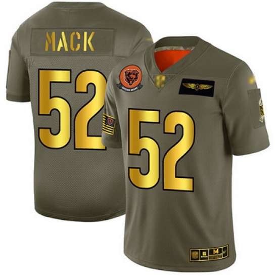 Bears 52 Khalil Mack Camo Gold Men Stitched Football Limited 2019 Salute To Service Jersey Bears 52 Khalil Mack Camo Gold Men Stitched Football Limited 2019 Salute To Service Jersey