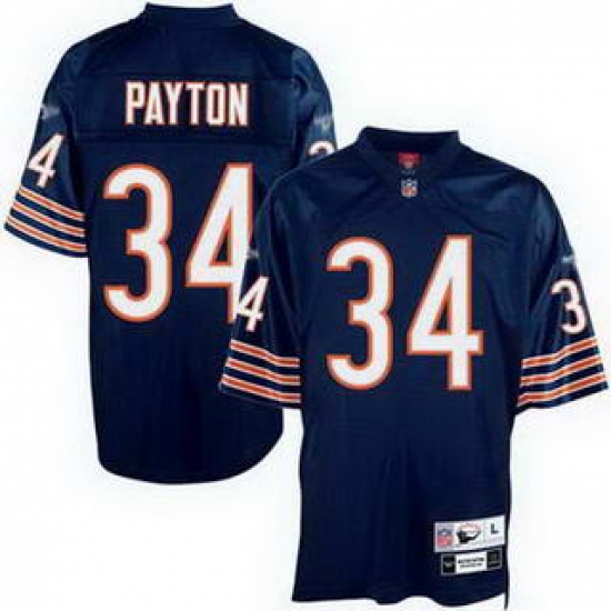 Chicago Bears 34 Walter Payton blue mitchell and ness Chicago Bears 34 Walter Payton blue mitchell and ness