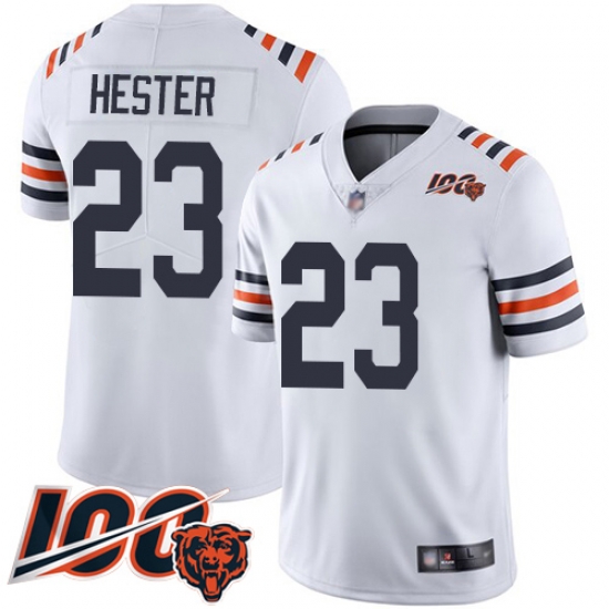 Men Chicago Bears 23 Devin Hester White 100th Season Limited Football Jersey Men Chicago Bears 23 Devin Hester White 100th Season Limited Football Jersey