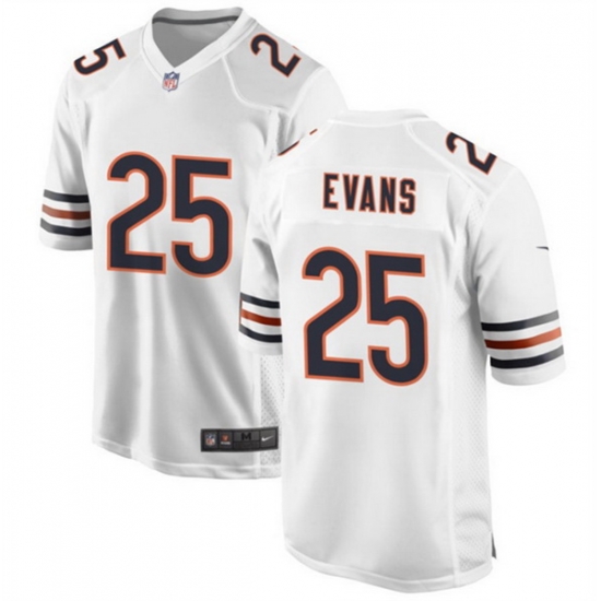 Men Chicago Bears 25 Darrynton Evans White Stitched Football Game Jersey Men Chicago Bears 25 Darrynton Evans White Stitched Football Game Jersey