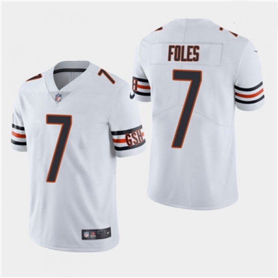 Men Chicago Bears 7 Nick Foles Vapor Untouchable Limited White Jersey Men Chicago Bears 7 Nick Foles Vapor Untouchable Limited White Jersey