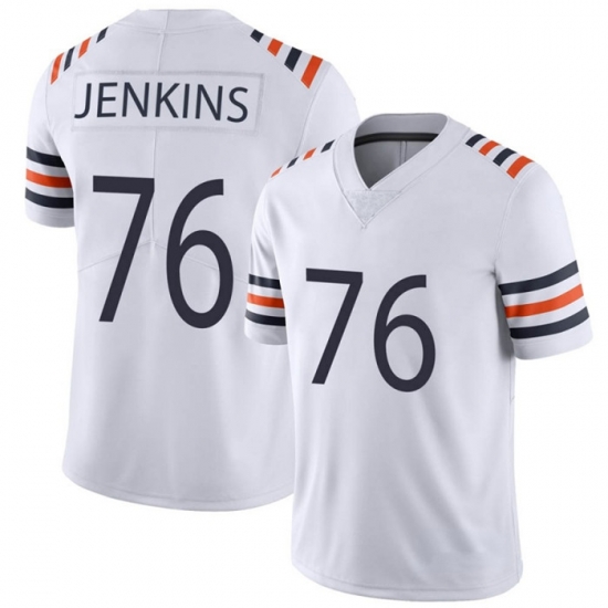 Men Chicago Bears 76 Teven Jenkins White 2021 Vapor Untouchable Stitched NFL Nike Alternate Classic Limited Jersey Men Chicago Bears 76 Teven Jenkins White 2021 Vapor Untouchable Stitched NFL Nike Alternate Classic Limited Jersey