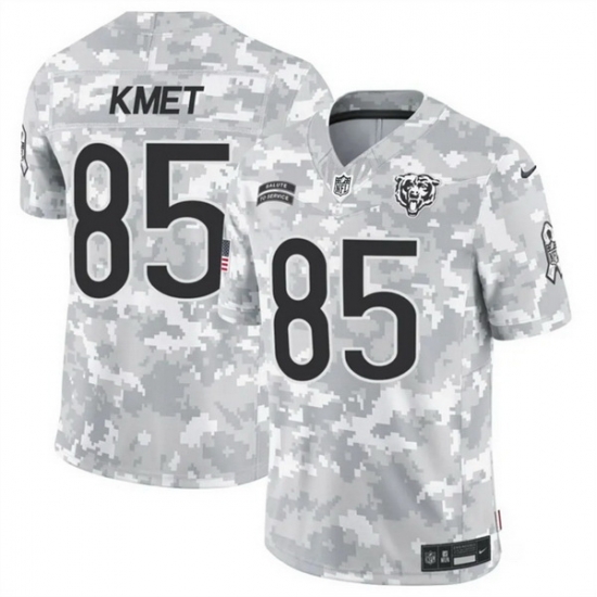 Men Chicago Bears 85 Cole Kmet 2024 F U S E Arctic Camo Salute To Service Limited Stitched Football Jersey Men Chicago Bears 85 Cole Kmet 2024 F U S E Arctic Camo Salute To Service Limited Stitched Football Jersey