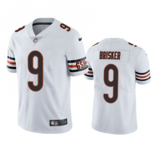 Men Chicago Bears 9 Jaquan Brisker White Vapor untouchable Limited Stitched Jersey Men Chicago Bears 9 Jaquan Brisker White Vapor untouchable Limited Stitched Jersey