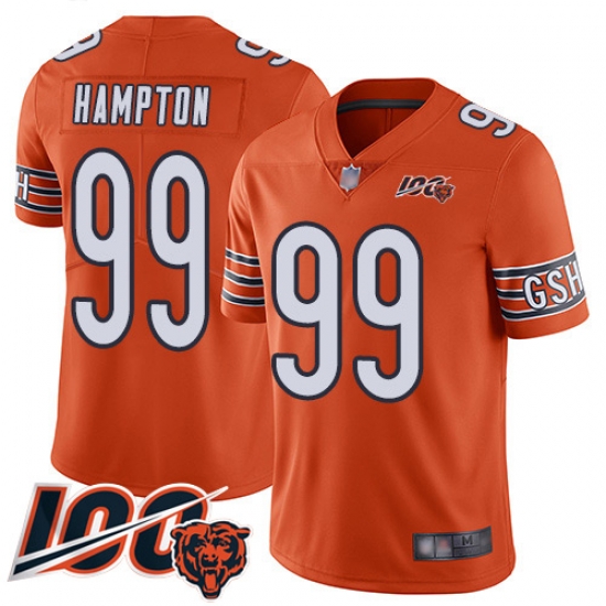 Men Chicago Bears 99 Dan Hampton Orange Alternate 100th Season Limited Football Jersey Men Chicago Bears 99 Dan Hampton Orange Alternate 100th Season Limited Football Jersey