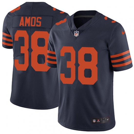Men Nike Bears #38 Adrian Amos Navy Blue Alternate Stitched NFL Vapor Untouchable Limited Jersey Men Nike Bears #38 Adrian Amos Navy Blue Alternate Stitched NFL Vapor Untouchable Limited Jersey