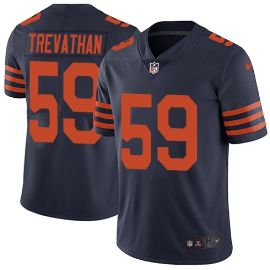 Men Nike Bears #59 Danny Trevathan Navy Blue Alternate Stitched NFL Vapor Untouchable Limited Jersey Men Nike Bears #59 Danny Trevathan Navy Blue Alternate Stitched NFL Vapor Untouchable Limited Jersey