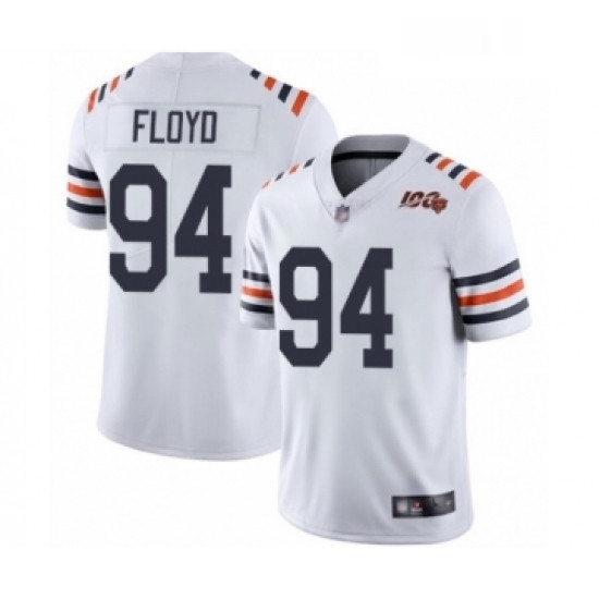 Mens Chicago Bears 94 Leonard Floyd White 100th Season Limited Football Jersey Mens Chicago Bears 94 Leonard Floyd White 100th Season Limited Football Jersey