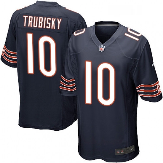 Mens Nike Chicago Bears 10 Mitchell Trubisky Game Navy Blue Team Color NFL Jersey Mens Nike Chicago Bears 10 Mitchell Trubisky Game Navy Blue Team Color NFL Jersey