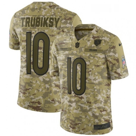Mens Nike Chicago Bears 10 Mitchell Trubisky Limited Camo 2018 Salute to Service NFL Jersey Mens Nike Chicago Bears 10 Mitchell Trubisky Limited Camo 2018 Salute to Service NFL Jersey