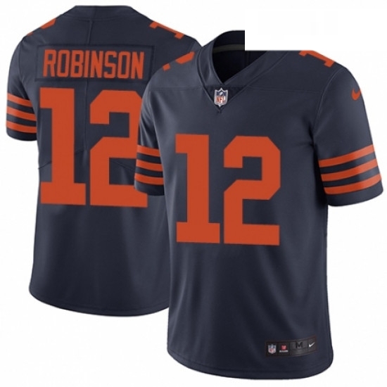 Mens Nike Chicago Bears 12 Allen Robinson Navy Blue Alternate Vapor Untouchable Limited Player NFL Jersey Mens Nike Chicago Bears 12 Allen Robinson Navy Blue Alternate Vapor Untouchable Limited Player NFL Jersey
