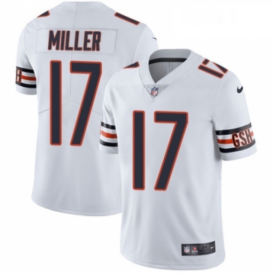 Mens Nike Chicago Bears 17 Anthony Miller White Vapor Untouchable Limited Player NFL Jersey Mens Nike Chicago Bears 17 Anthony Miller White Vapor Untouchable Limited Player NFL Jersey