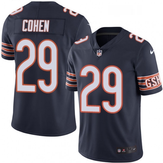 Mens Nike Chicago Bears 29 Tarik Cohen Navy Blue Team Color Vapor Untouchable Limited Player NFL Jersey Mens Nike Chicago Bears 29 Tarik Cohen Navy Blue Team Color Vapor Untouchable Limited Player NFL Jersey