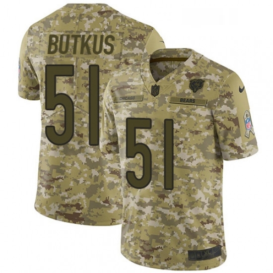Mens Nike Chicago Bears 51 Dick Butkus Limited Camo 2018 Salute to Service NFL Jersey Mens Nike Chicago Bears 51 Dick Butkus Limited Camo 2018 Salute to Service NFL Jersey