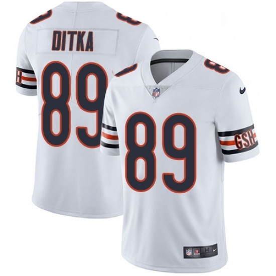 Mens Nike Chicago Bears 89 Mike Ditka White Vapor Untouchable Limited Player NFL Jersey Mens Nike Chicago Bears 89 Mike Ditka White Vapor Untouchable Limited Player NFL Jersey