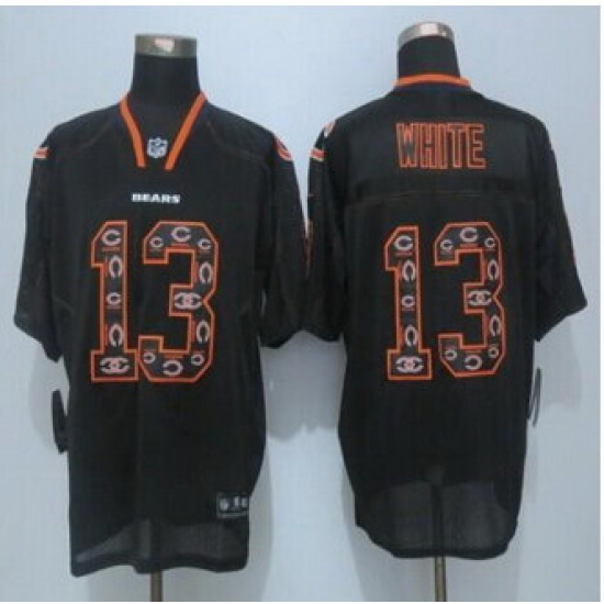New Chicago Bears #13 Kevin White New Lights Out Black Men Stitched NFL Elite Jersey New Chicago Bears #13 Kevin White New Lights Out Black Men Stitched NFL Elite Jersey