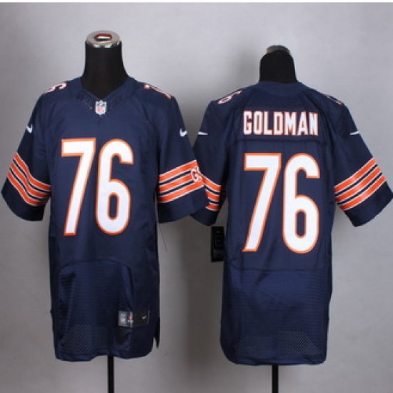New Chicago Bears #76 Eddie Goldman Navy Blue Team Color Men Stitched NFL Elite Jersey New Chicago Bears #76 Eddie Goldman Navy Blue Team Color Men Stitched NFL Elite Jersey