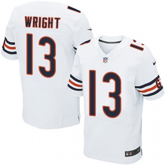 Nike Bears #13 Kendall Wright White Mens Stitched NFL Elite Jersey Nike Bears #13 Kendall Wright White Mens Stitched NFL Elite Jersey