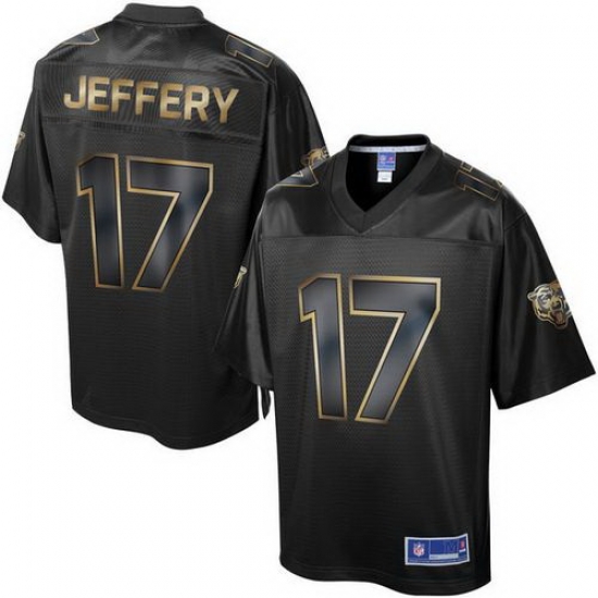 Nike Bears #17 Alshon Jeffery Pro Line Black Gold Collection Mens Stitched NFL Game Jersey Nike Bears #17 Alshon Jeffery Pro Line Black Gold Collection Mens Stitched NFL Game Jersey