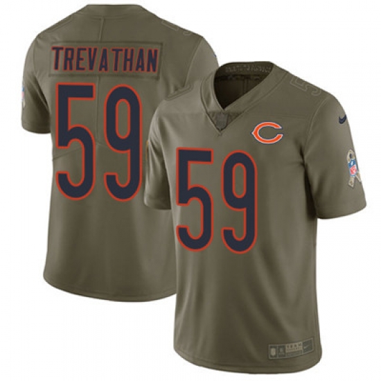 Nike Bears #59 Danny Trevathan Olive Mens Stitched NFL Limited 2017 Salute To Service Jersey Nike Bears #59 Danny Trevathan Olive Mens Stitched NFL Limited 2017 Salute To Service Jersey