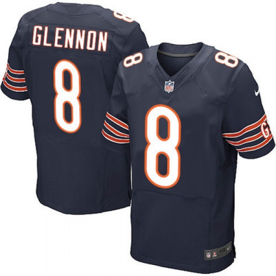 Nike Bears #8 Mike Glennon Navy Blue Team Color Mens Stitched NFL Elite Jersey Nike Bears #8 Mike Glennon Navy Blue Team Color Mens Stitched NFL Elite Jersey