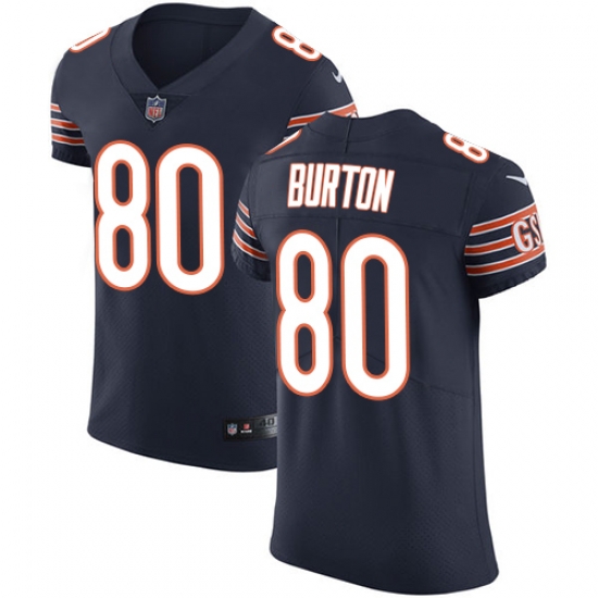 Nike Bears #80 Trey Burton Navy Blue Team Color Men Stitched NFL Vapor Untouchable Elite Jersey Nike Bears #80 Trey Burton Navy Blue Team Color Men Stitched NFL Vapor Untouchable Elite Jersey