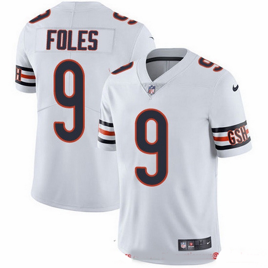 Nike Bears 9 Nick Foles White Men Stitched NFL Vapor Untouchable Limited Jersey Nike Bears 9 Nick Foles White Men Stitched NFL Vapor Untouchable Limited Jersey
