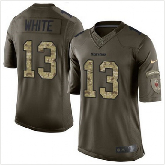 Nike Chicago Bears #13 Kevin White Green Men 27s Stitched NFL Limited Salute to Service Jersey Nike Chicago Bears #13 Kevin White Green Men 27s Stitched NFL Limited Salute to Service Jersey