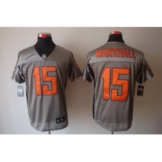 Nike Chicago Bears 15 Brandon Marshall Grey Elite Shadow NFL Jersey Nike Chicago Bears 15 Brandon Marshall Grey Elite Shadow NFL Jersey