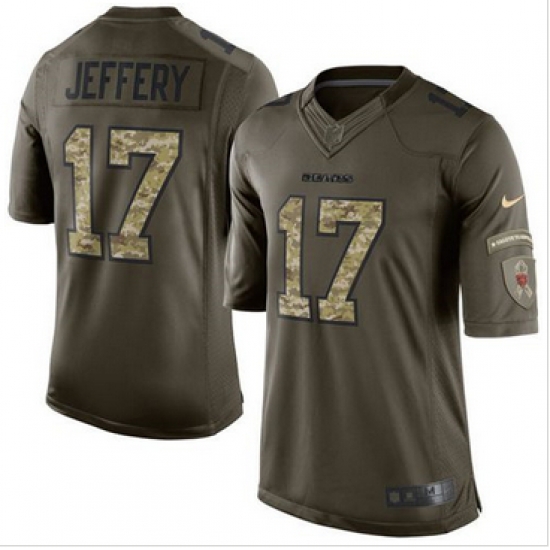 Nike Chicago Bears #17 Alshon Jeffery Green Men 27s Stitched NFL Limited Salute to Service Jersey Nike Chicago Bears #17 Alshon Jeffery Green Men 27s Stitched NFL Limited Salute to Service Jersey