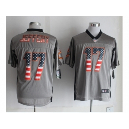 Nike Chicago Bears 17 Alshon Jeffery Grey Elite USA Flag Fashion NFL Jersey Nike Chicago Bears 17 Alshon Jeffery Grey Elite USA Flag Fashion NFL Jersey
