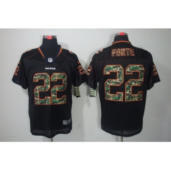 Nike Chicago Bears 22 Matt Forte Black Elite Lights Out Camo Number NFL Jersey Nike Chicago Bears 22 Matt Forte Black Elite Lights Out Camo Number NFL Jersey