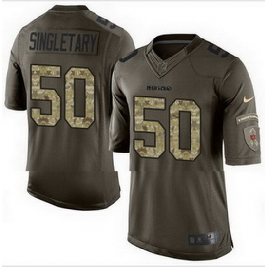 Nike Chicago Bears #50 Mike Singletary Green Mens Stitched NFL Limited Salute to Service Jersey Nike Chicago Bears #50 Mike Singletary Green Mens Stitched NFL Limited Salute to Service Jersey