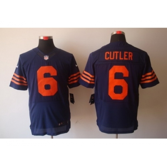 Nike Chicago Bears 6 Jay Cutler Blue Elite Orange Number NFL Jersey Nike Chicago Bears 6 Jay Cutler Blue Elite Orange Number NFL Jersey