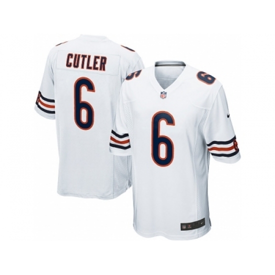 Nike Chicago Bears 6 Jay Cutler Game White NFL Jersey Nike Chicago Bears 6 Jay Cutler Game White NFL Jersey