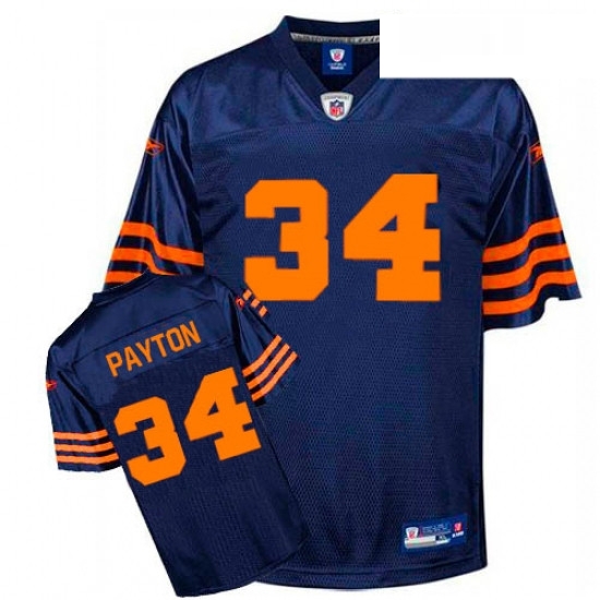 Reebok Chicago Bears 34 Walter Payton Blue 1940s Premier EQT Throwback NFL Jersey Reebok Chicago Bears 34 Walter Payton Blue 1940s Premier EQT Throwback NFL Jersey