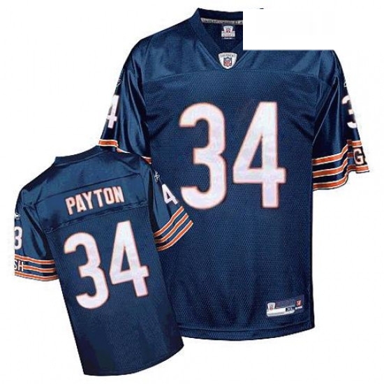 Reebok Chicago Bears 34 Walter Payton Blue Team Color Replica Throwback NFL Jersey Reebok Chicago Bears 34 Walter Payton Blue Team Color Replica Throwback NFL Jersey