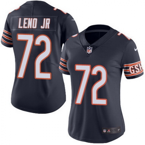 Bears 72 Charles Leno Jr Navy Blue Team Color Womens Stitched Football Vapor Untouchable Limited Jersey Bears 72 Charles Leno Jr Navy Blue Team Color Womens Stitched Football Vapor Untouchable Limited Jersey