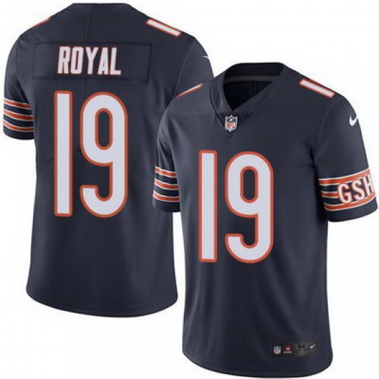 Nike Bears #19 Eddie Royal Navy Blue Mens Stitched NFL Limited Rush Jersey Nike Bears #19 Eddie Royal Navy Blue Mens Stitched NFL Limited Rush Jersey