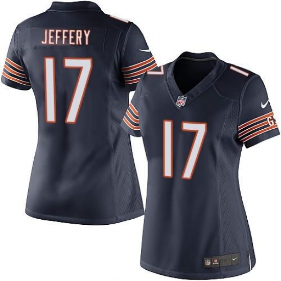 Nike NFL Chicago Bears #17 Alshon Jeffery Limited Women's Navy Blue Team Color Nike NFL Chicago Bears #17 Alshon Jeffery Limited Women's Navy Blue Team Color