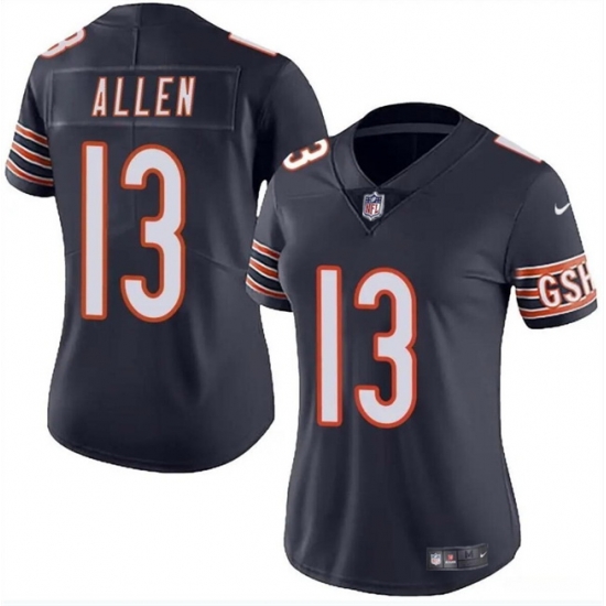 Women Chicago Bears 13 Keenan Allen Navy 2024 Vapor Stitched Jersey Women Chicago Bears 13 Keenan Allen Navy 2024 Vapor Stitched Jersey