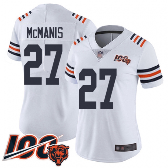 Women Chicago Bears 27 Sherrick McManis White 100th Season Limited Football Jersey Women Chicago Bears 27 Sherrick McManis White 100th Season Limited Football Jersey