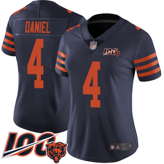 Women Chicago Bears 4 Chase Daniel Limited Navy Blue Rush Vapor Untouchable 100th Season Football Jersey Women Chicago Bears 4 Chase Daniel Limited Navy Blue Rush Vapor Untouchable 100th Season Football Jersey