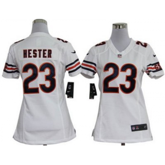 Women Nike Chicago Bears 23# Devin Hester White Jersey Women Nike Chicago Bears 23# Devin Hester White Jersey