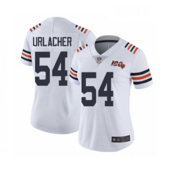 Womens Chicago Bears 54 Brian Urlacher White 100th Season Limited Football Jersey Womens Chicago Bears 54 Brian Urlacher White 100th Season Limited Football Jersey